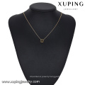 43409 necklace fashion accessories18k simple gemini pendant gold plated jewelry necklace